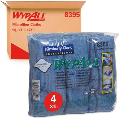 WypAll 8395 cleaning cloth Microfibre Blue 6 pc(s)
