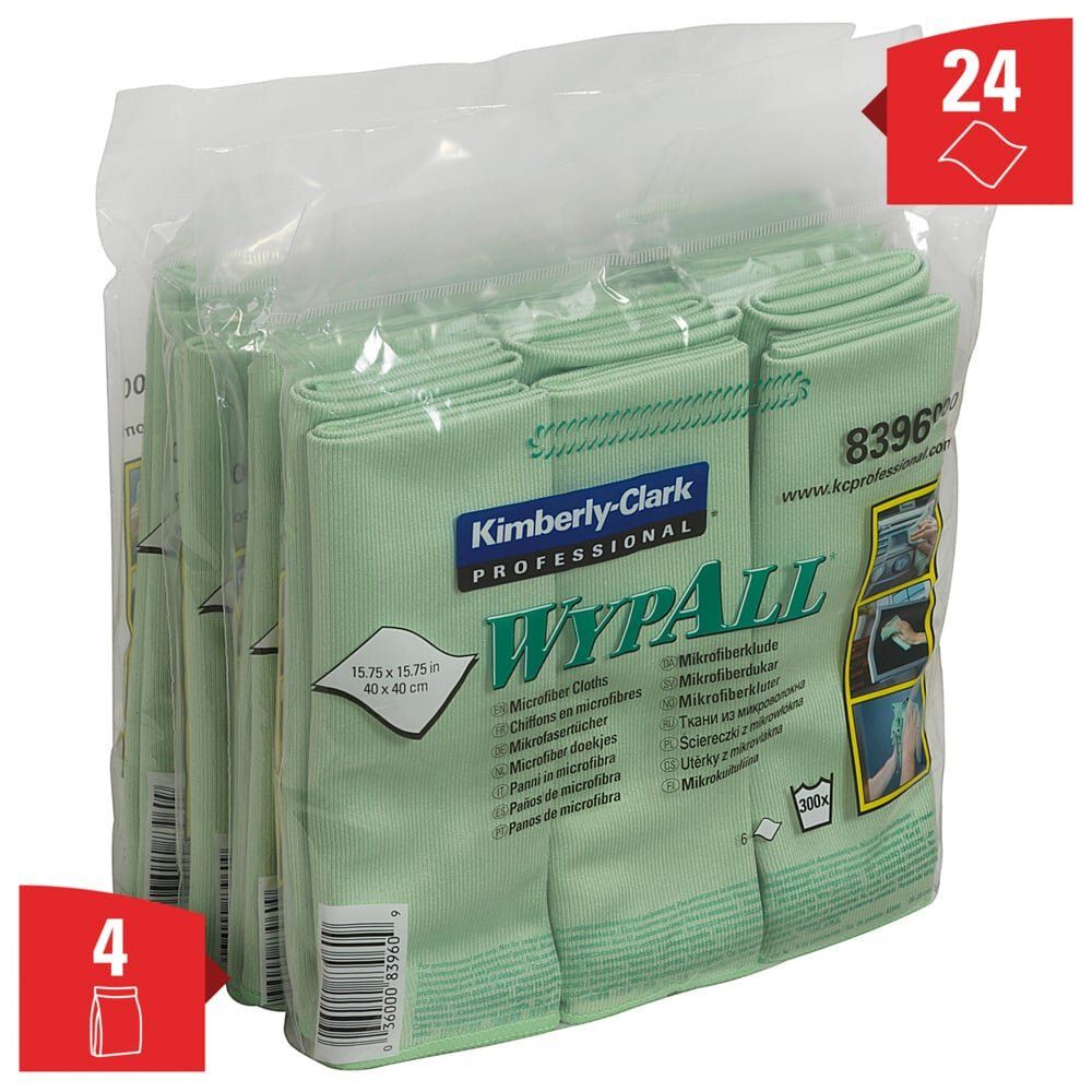 WypAll 8396 cleaning cloth Microfibre Green 6 pc(s) - Image 1
