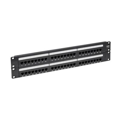 Tripp Lite N252-048 48-Port Cat6 Patch Panel - UTP 110 Punch Down RJ45 2U TAA - Thumbnail 2