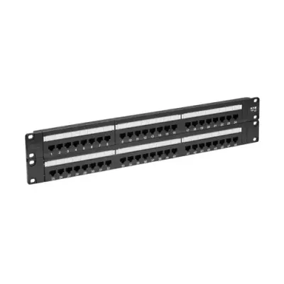 Tripp Lite N252-048 48-Port Cat6 Patch Panel - UTP 110 Punch Down RJ45 2U TAA