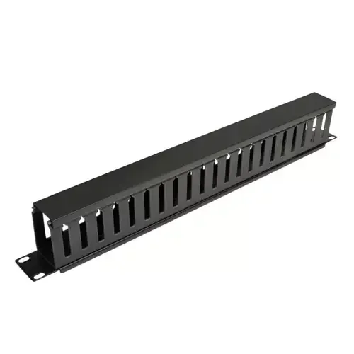 Tripp Lite SRCABLEDUCT1U SmartRack 1U Horizontal Cable Manager - Finger duct with cover - Image 1