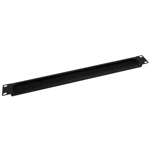 Tripp Lite SR1UBRUSH SmartRack 1U Cable Pass-Through Panel with Brush Strip - Image 1