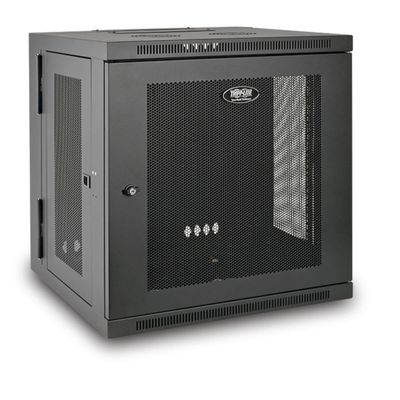 Tripp Lite SRW12US SmartRack 12U Low-Profile Switch-Depth Wall-Mount Small Rack Enclosure Hinged Back