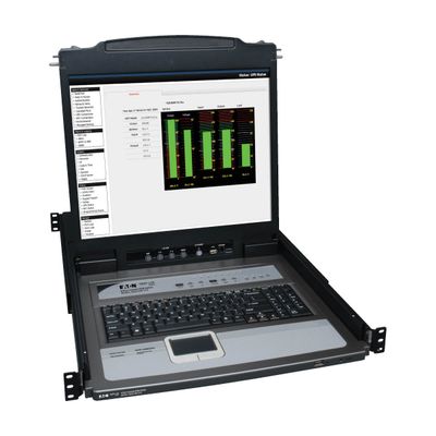 Tripp Lite B020-U08-19-K NetDirector 8-Port 1U Rack-Mount Console KVM Switch with 19-in. LCD + 8 PS2/USB Combo Cables - Thumbnail 2