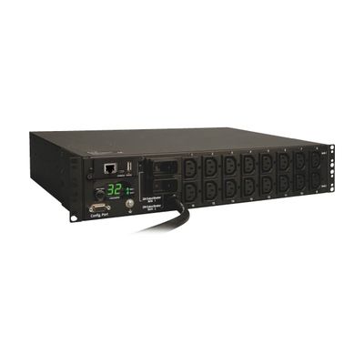 Tripp Lite PDUMH32HVNET 7.4kW Single-Phase Switched PDU LX Interface 230V Outlets (16-C13) IEC-309 Blue 230V 32A 3.6m Cord 2U Rack-Mount TAA - Thumbnail 2
