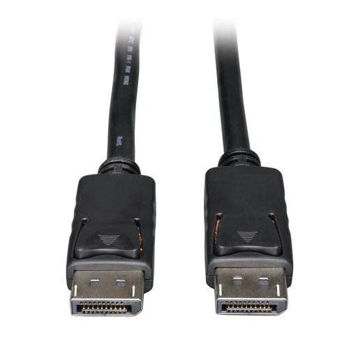 Tripp Lite P580-003 DisplayPort Cable with Latching Connectors, 4K 60 Hz (M/M), Black, 3 ft. (0.91 m) - Image 1