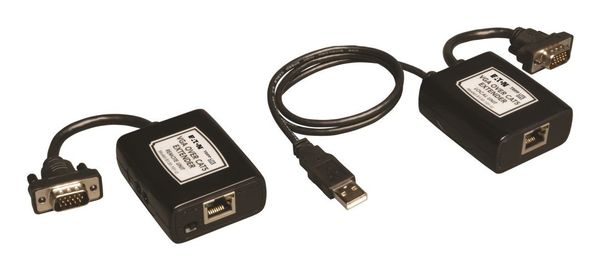 Tripp Lite B130-101-U VGA over Cat5/6 Extender Kit, Transmitter/Receiver for Video, USB Powered, Up to 500 ft. (152 m), TAA