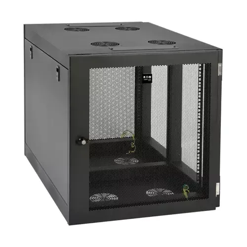 Tripp Lite SRW12UHD SmartRack 12U Heavy-Duty Low-Profile Server-Depth Side-Mount Wall-Mount Small Rack Enclosure - Image 1