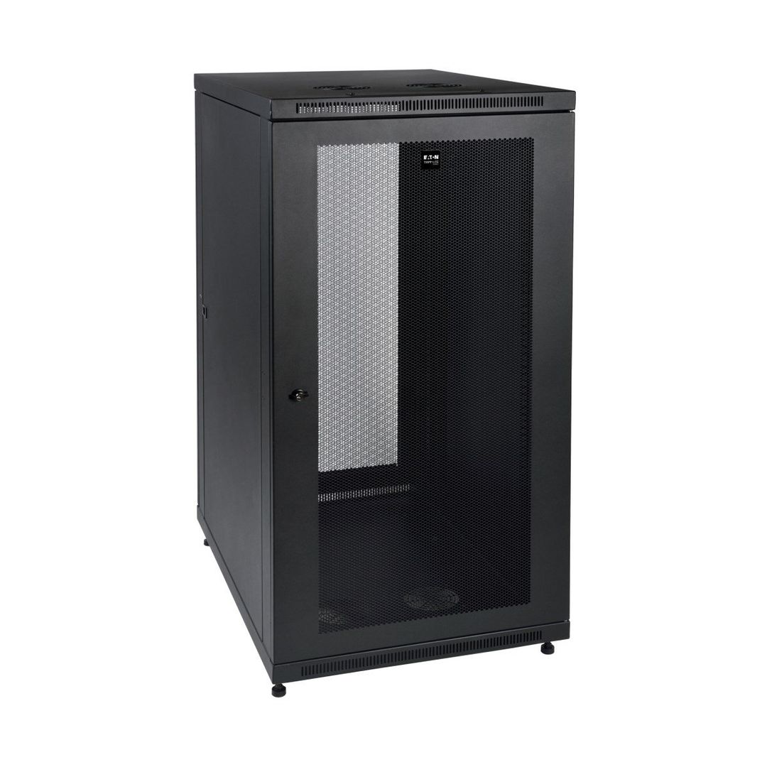 Tripp Lite SR24UB SmartRack 24U Mid-Depth Half-Height Rack Enclosure Cabinet - Image 1