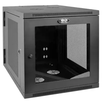 Tripp Lite SRW12US33G SmartRack 12U Server-Depth Wall-Mount Small Rack Enclosure Clear Acrylic Window Hinged Back
