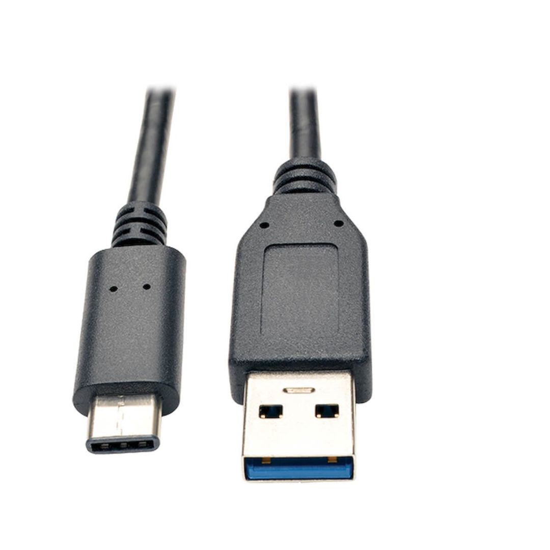 Tripp Lite U428-003 USB-C to USB-A Cable (M/M), USB 3.2 Gen 1 (5 Gbps), Thunderbolt 3 Compatible, 3 ft. (0.91 m) - Image 1