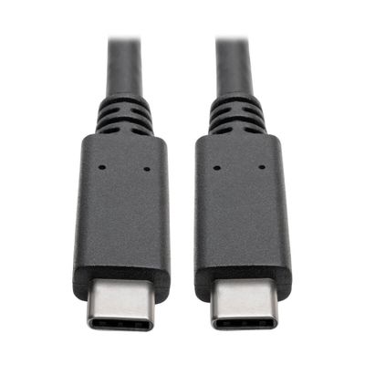 Tripp Lite U420-003-G2-5A USB-C Cable (M/M) - USB 3.2 Gen 2 (10 Gbps) 5A (100W) Rating Thunderbolt 3 Compatible 3 ft. (0.91 m) 0.914 m USB C USB C USB 3.2 Gen 2 (3.1 Gen 2) Male/Male Black