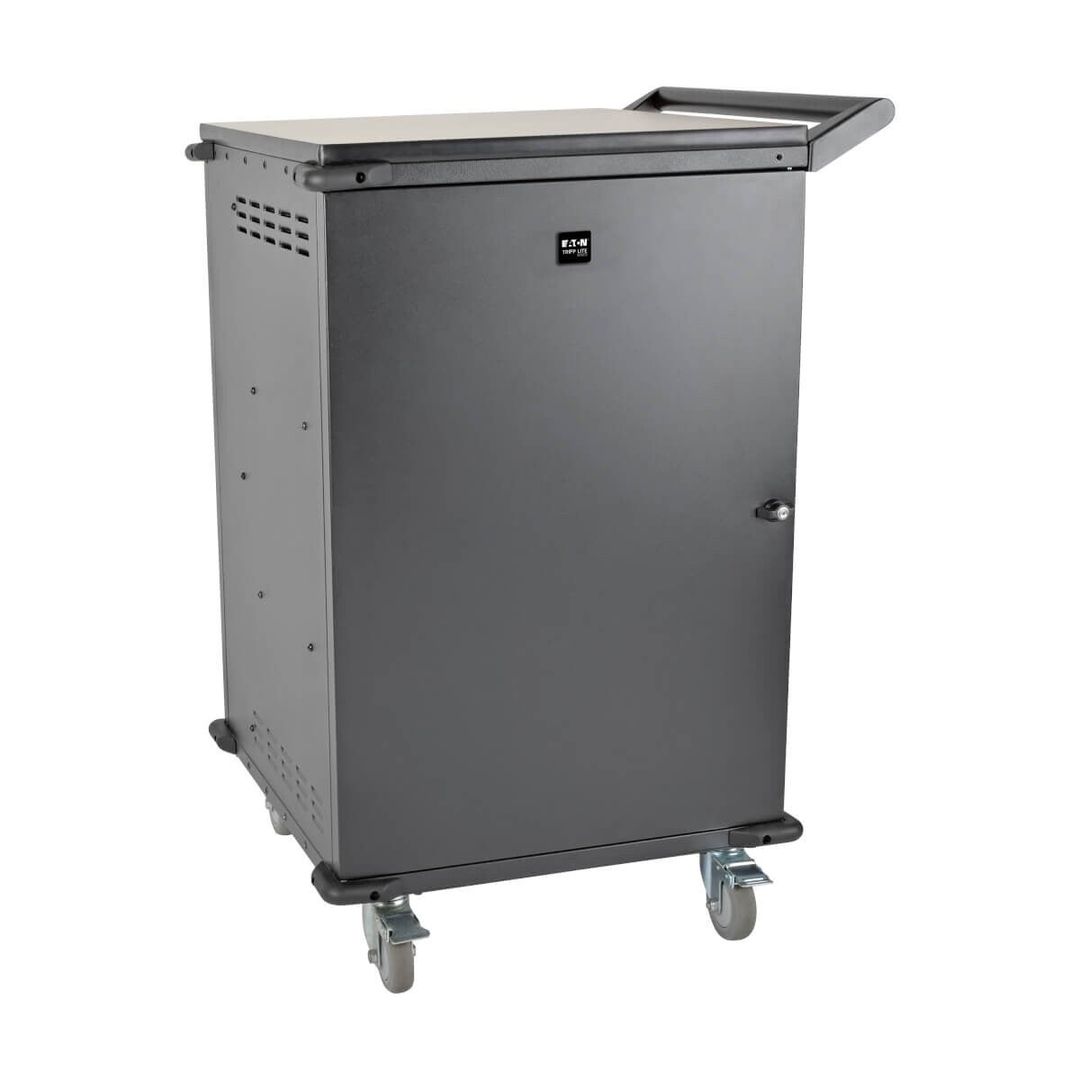 Tripp Lite CSCXB36AC Multi-Device Charging Cart, 36 AC Outlets, Chromebooks and Laptops, 230V, BS 1363, Black - Image 1