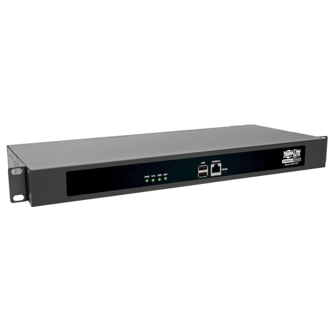 Tripp Lite 16-Port Console Server USB Ports (2) - Dual GbE NIC 4 Gb Flash Desktop/1U Rack TAA - Image 1