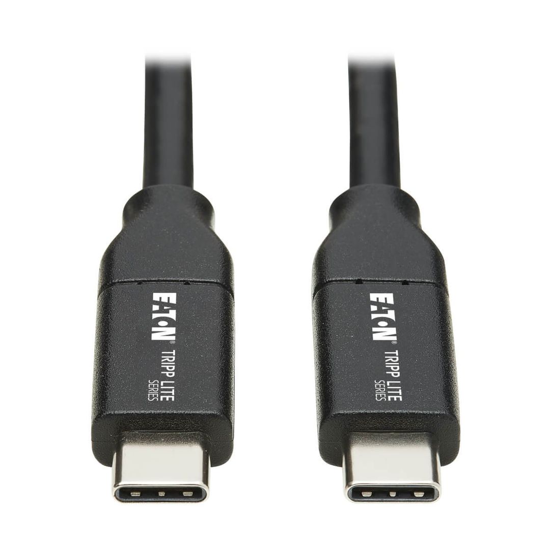 Tripp Lite U040-C1M-C-5A USB-C Cable (M/M), USB 2.0, 5A Rated, USB-IF Certified, 1M (3.3 ft) - Image 1