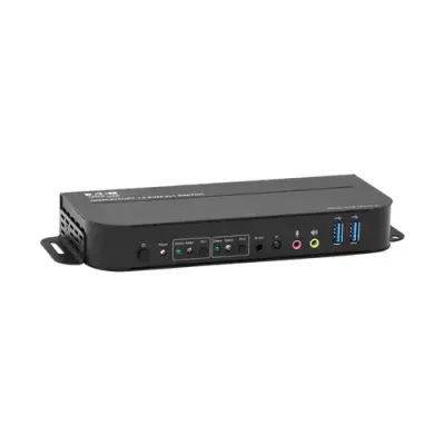 Tripp Lite B005-DPUA2-K 2-Port DisplayPort/USB KVM Switch - 4K 60 Hz, HDR, HDCP 2.2, IR, DP 1.4, USB Sharing, USB 3.0 Cables - Thumbnail 2