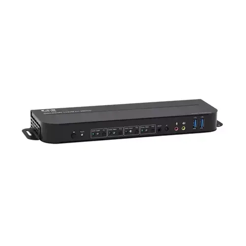 Tripp Lite B005-DPUA4 4-Port DisplayPort/USB KVM Switch - 4K 60 Hz HDR HDCP 2.2 IR DP 1.4 USB Sharing - Image 1