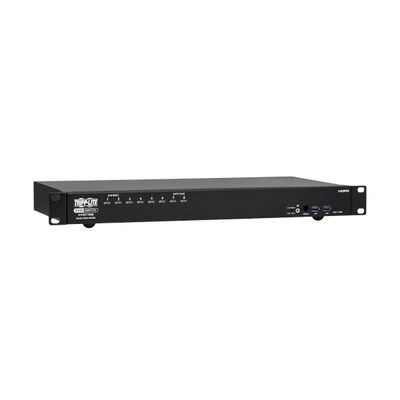 Tripp Lite B024-H4U08 8-Port 4K HDMI/USB KVM Switch - 4K 60 Hz Video/Audio USB Peripheral Sharing 1U Rack-Mount - Thumbnail 2