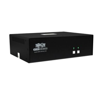 Tripp Lite B002-DP2AC2-N4 Secure KVM Switch, 2-Port, Dual Head, DisplayPort to DisplayPort, 4K, NIAP PP4.0, Audio, CAC, TAA