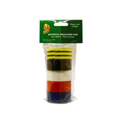 Shurtape 260197 Electrical Tape Multipack X 5 19Mm X 4M 260197