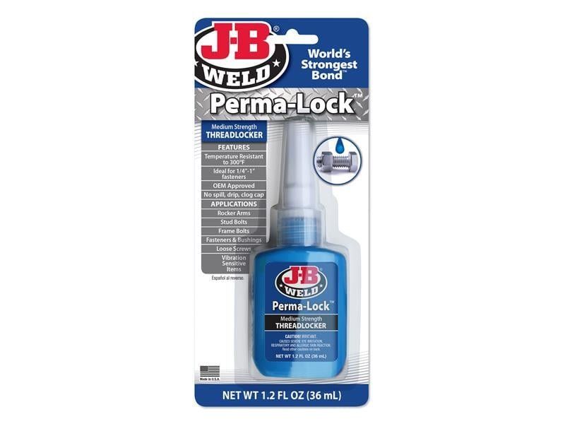 J-B Weld 24236UK Perma-Lock Blue Medium Strength Threadlocker 36Ml - Image 1