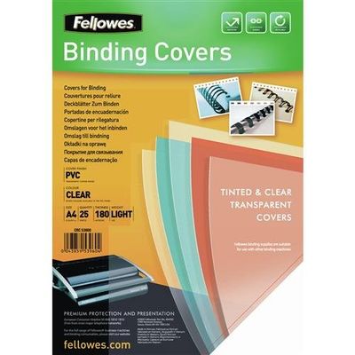 Fellowes 5380001 binding cover A4 PVC Transparent 25 pc(s)