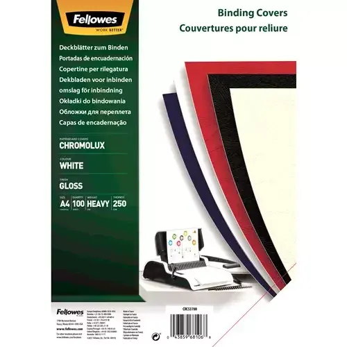 Fellowes 5378006 binding cover A4 White 100 pc(s) - Image 1