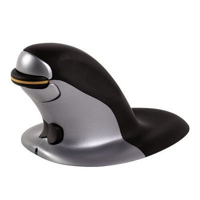 Fellowes 9894501 Ambidextrous Vertical design Laser RF Wireless 1200 DPI Black Silver