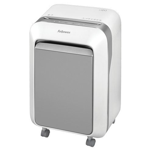 Fellowes LX Series Powershred LX21 paper shredder Micro-cut shredding Grey, White - Image 1
