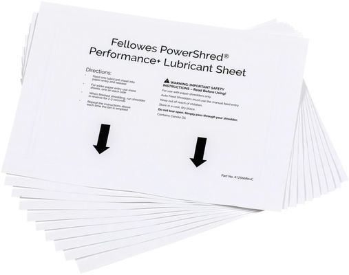 Fellowes 4025601 paper shredder accessory Lubricant sheets 10 pc(s)