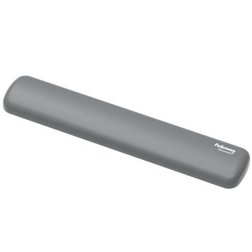 Fellowes Keyboard Wrist Rest Breyta Compact Keyboard Wrist Support with Antibacterial Protection Ergonomic Wrist Support Grey - Image 1