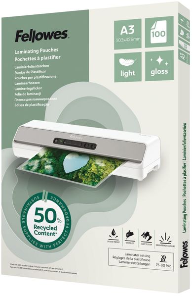 Fellowes 100142988 laminator pouch 100 pc(s) - Thumbnail 2