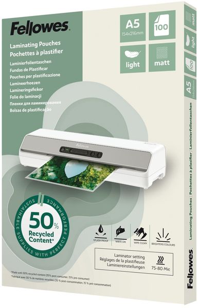 Fellowes 100143437 laminator pouch 100 pc(s) - Thumbnail 2