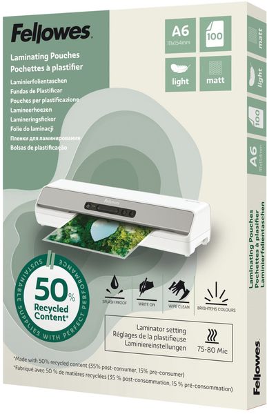 Fellowes 100143438 laminator pouch 100 pc(s)