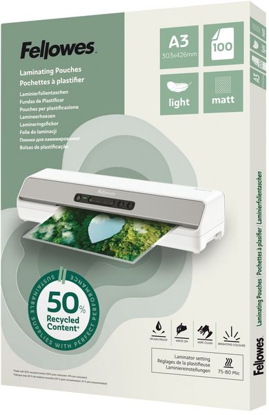 Fellowes 100143436 laminator pouch 100 pc(s) - Thumbnail 2
