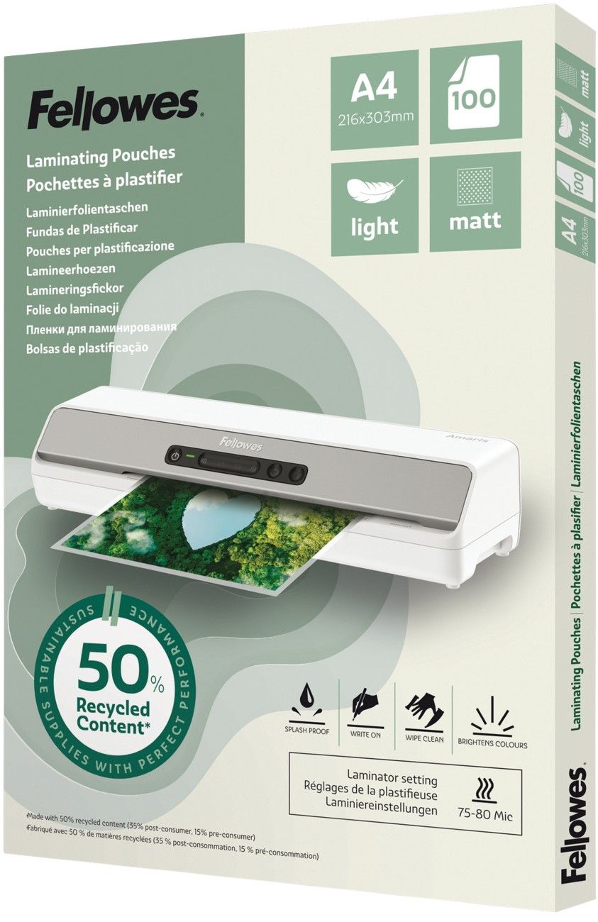 Fellowes 100143435 laminator pouch 100 pc(s) - Image 1