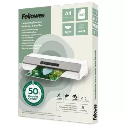 Fellowes 100143435 laminator pouch 100 pc(s) - Thumbnail 2