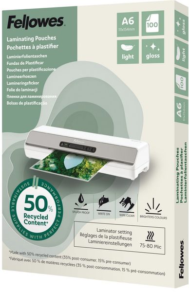Fellowes 100143441 laminator pouch 100 pc(s)