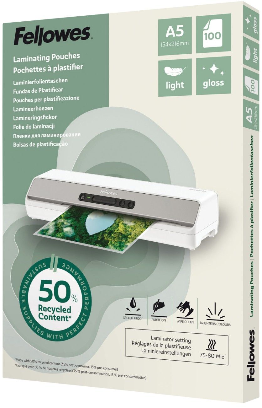 Fellowes 100143440 laminator pouch 100 pc(s) - Image 1