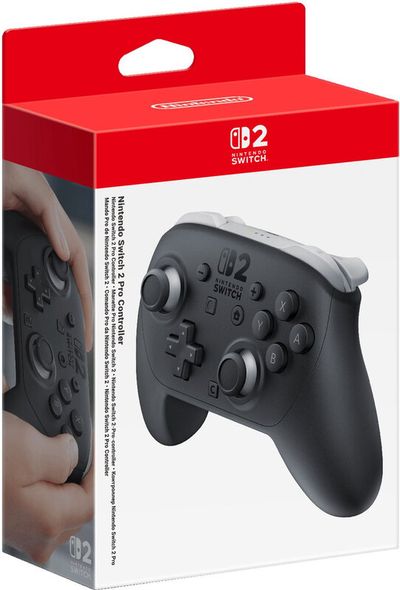 Nintendo Switch 2 Pro Controller Black Bluetooth Gamepad Analogue / Digital Nintendo Switch 2