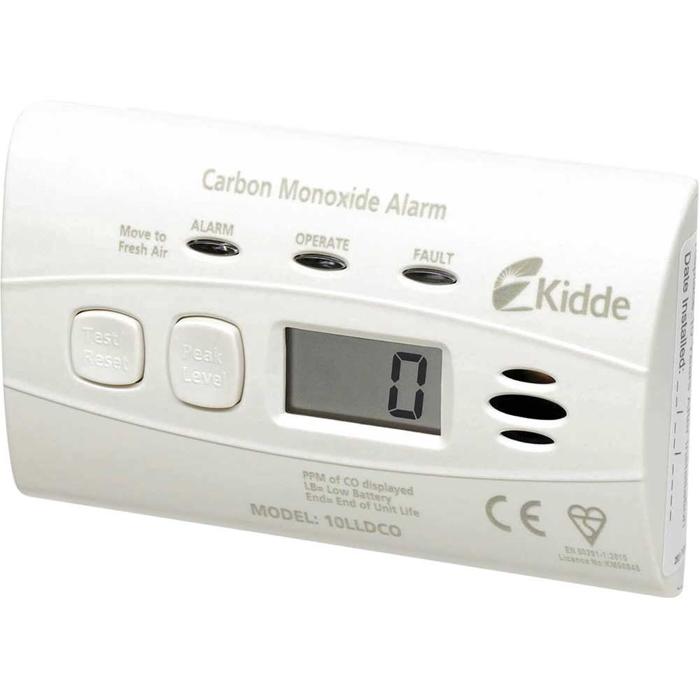Kidde 10 Year Digital Carbon Monoxide Alarm Sealed Battery - Image 1