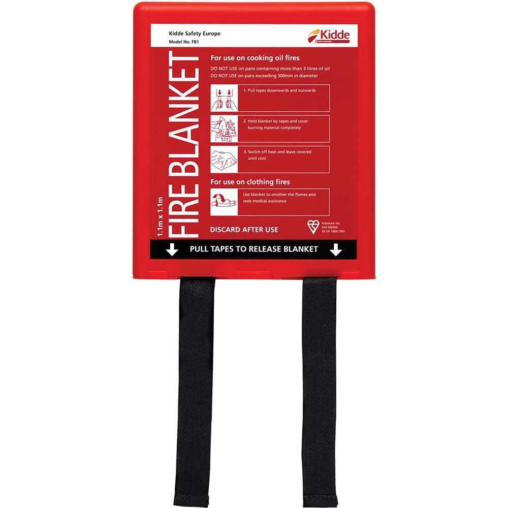 Kidde FB1 Fb1 Fire Blanket 1.1 X 1.1M - Image 1