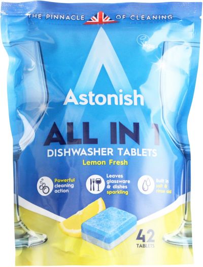 Astonish All in 1 Dishwasher Tablets Blue (Pack of 42) AST22180