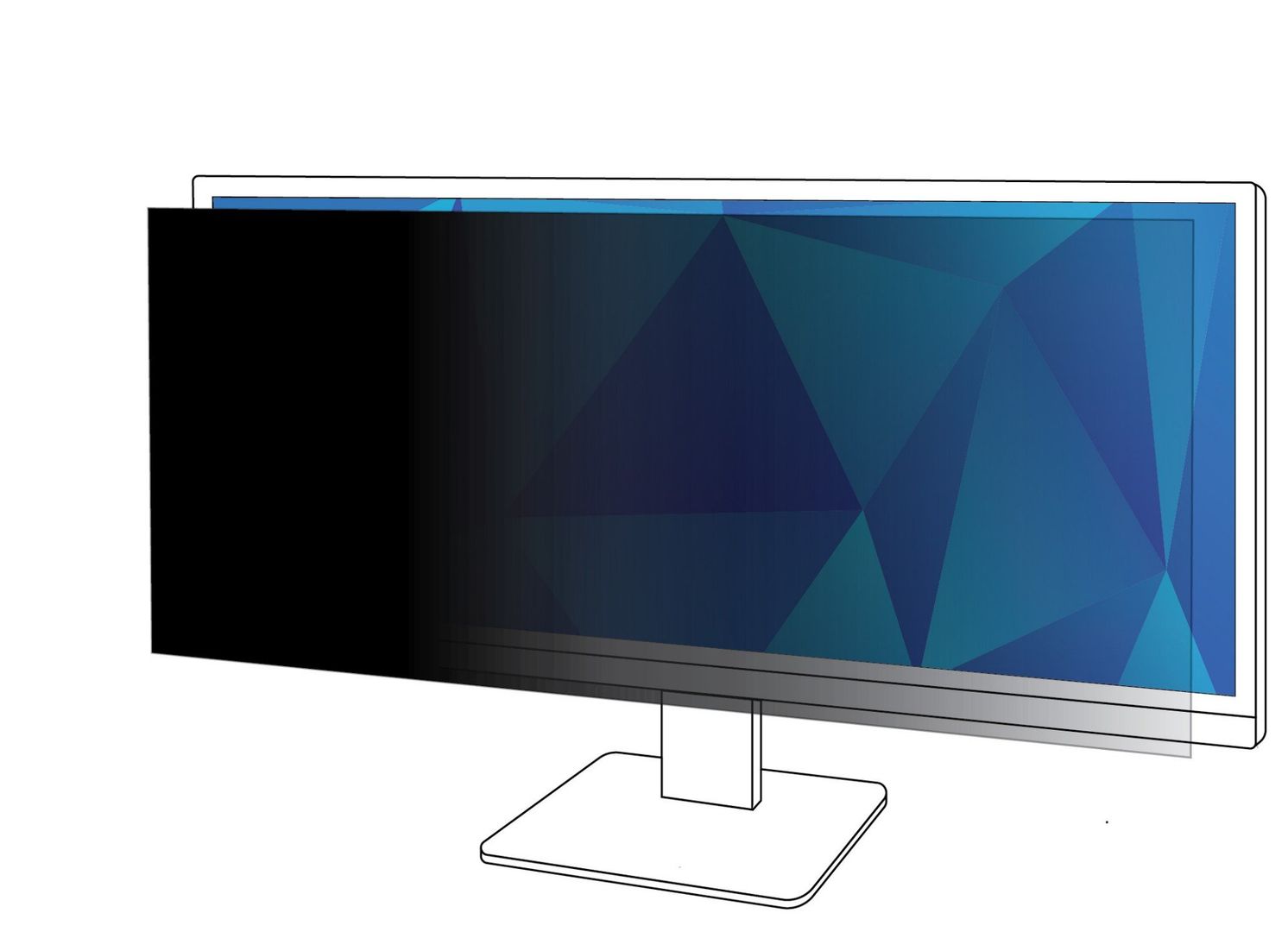 3M Privacy Filter for 38in Monitor 21:9 PF380W2B - Image 1