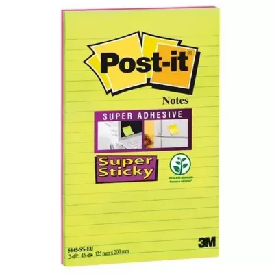 Post-It Super Sticky note paper Rectangle Multicolour 45 sheets Self-adhesive - Thumbnail 2