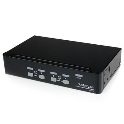 StarTech.com 4 Port Professional VGA USB KVM Switch with Hub - TAA