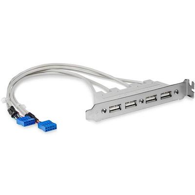 StarTech.com 4 Port USB A Female Slot Plate Adapter - Thumbnail 2