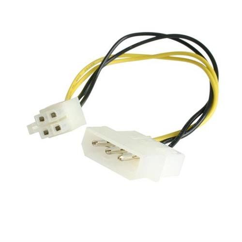 StarTech.com 6in LP4 to P4 Auxiliary Power Cable Adapter - TAA - Image 1