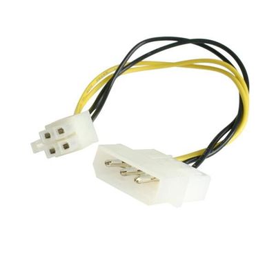 StarTech.com 6in LP4 to P4 Auxiliary Power Cable Adapter - TAA - Thumbnail 2