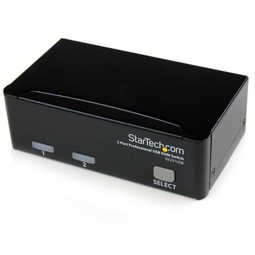 StarTech.com 2 Port Professional USB KVM Switch Kit with Cables - TAA - Image 1